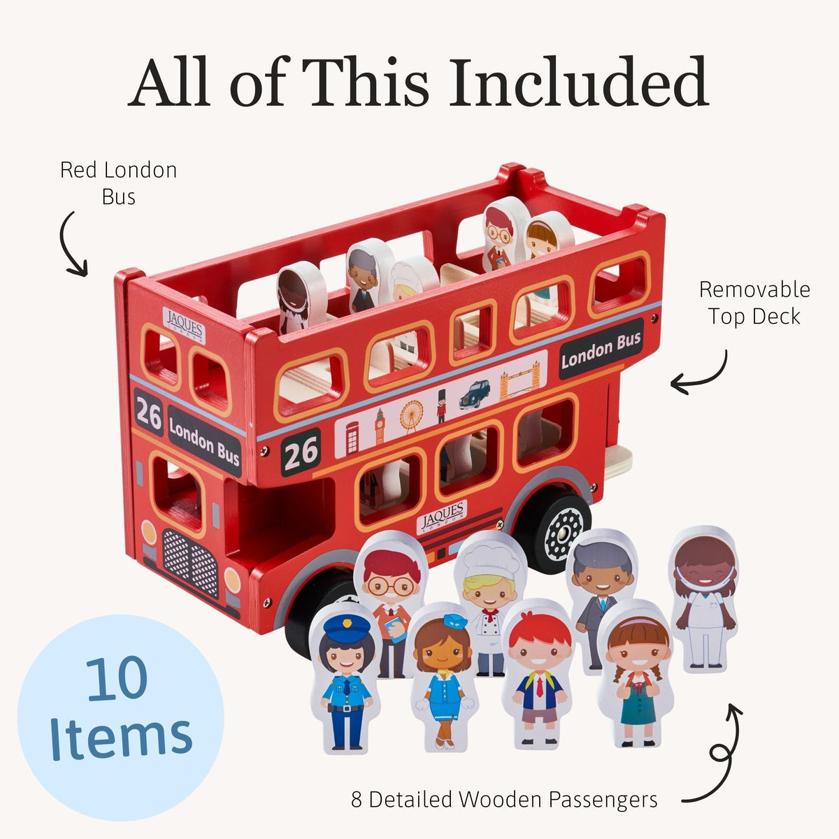 Toy London Bus - Wooden Toy