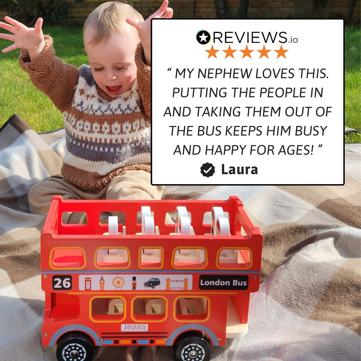 Toy London Bus - Wooden Toy
