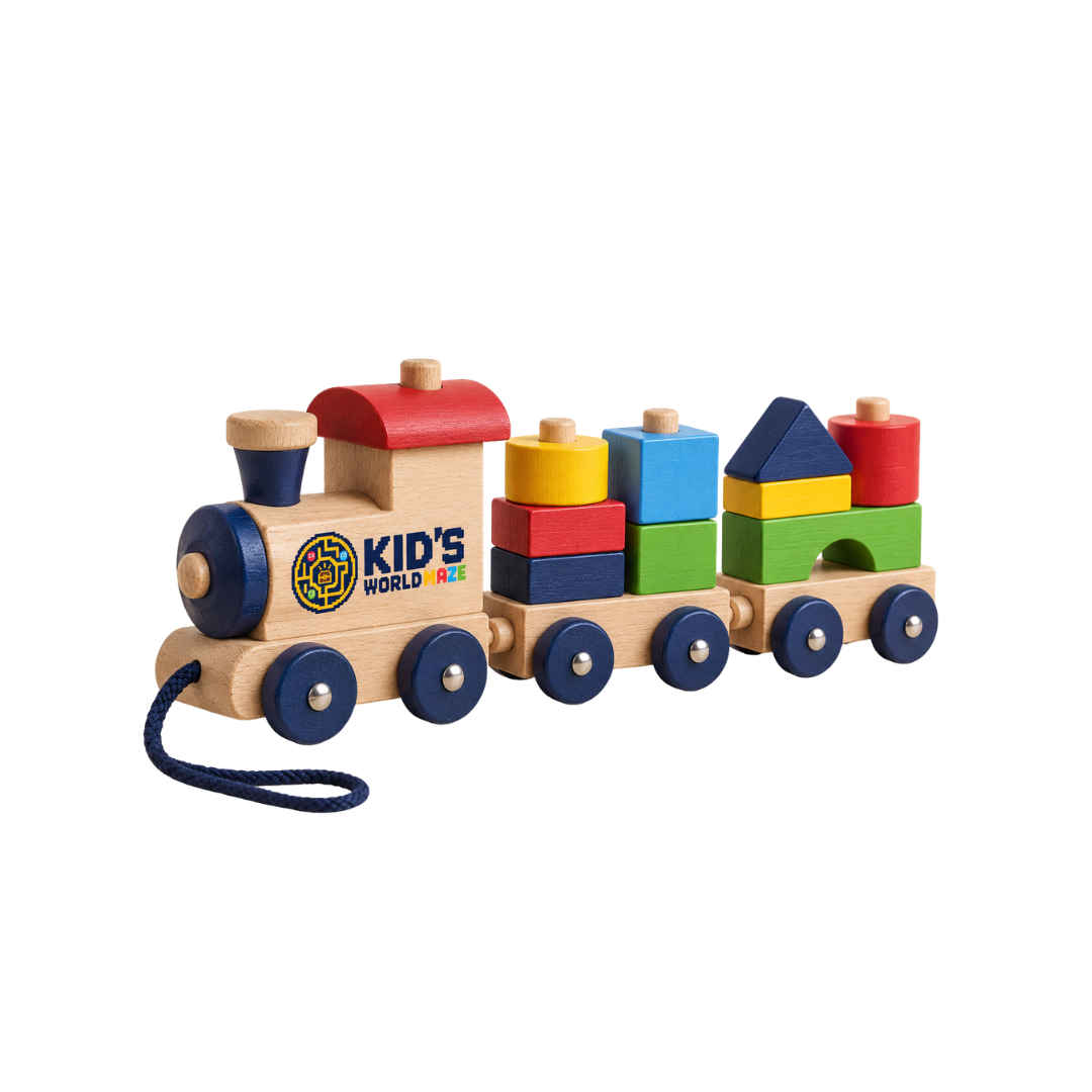Kid's World Maze Wooden Pull Train