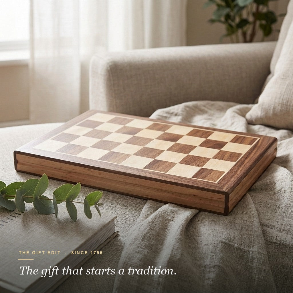 Folding Chess Board - Luxury 15 Inch Chess Set
