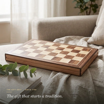 Folding Chess Board - Luxury 15 Inch Chess Set