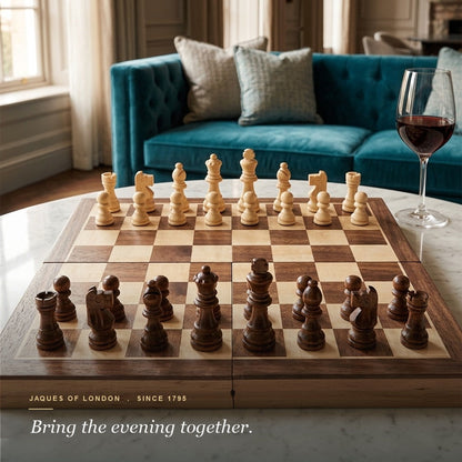 Folding Chess Board - Luxury 15 Inch Chess Set